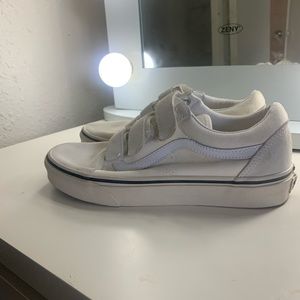 Cream colored vans
